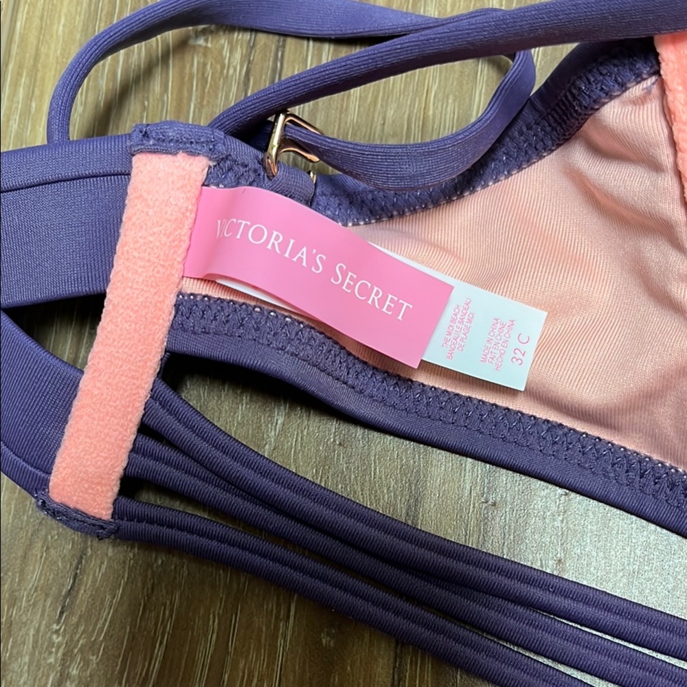 Victoria's Secret Purple Strappy Bikini Top - Picture 2 of 4